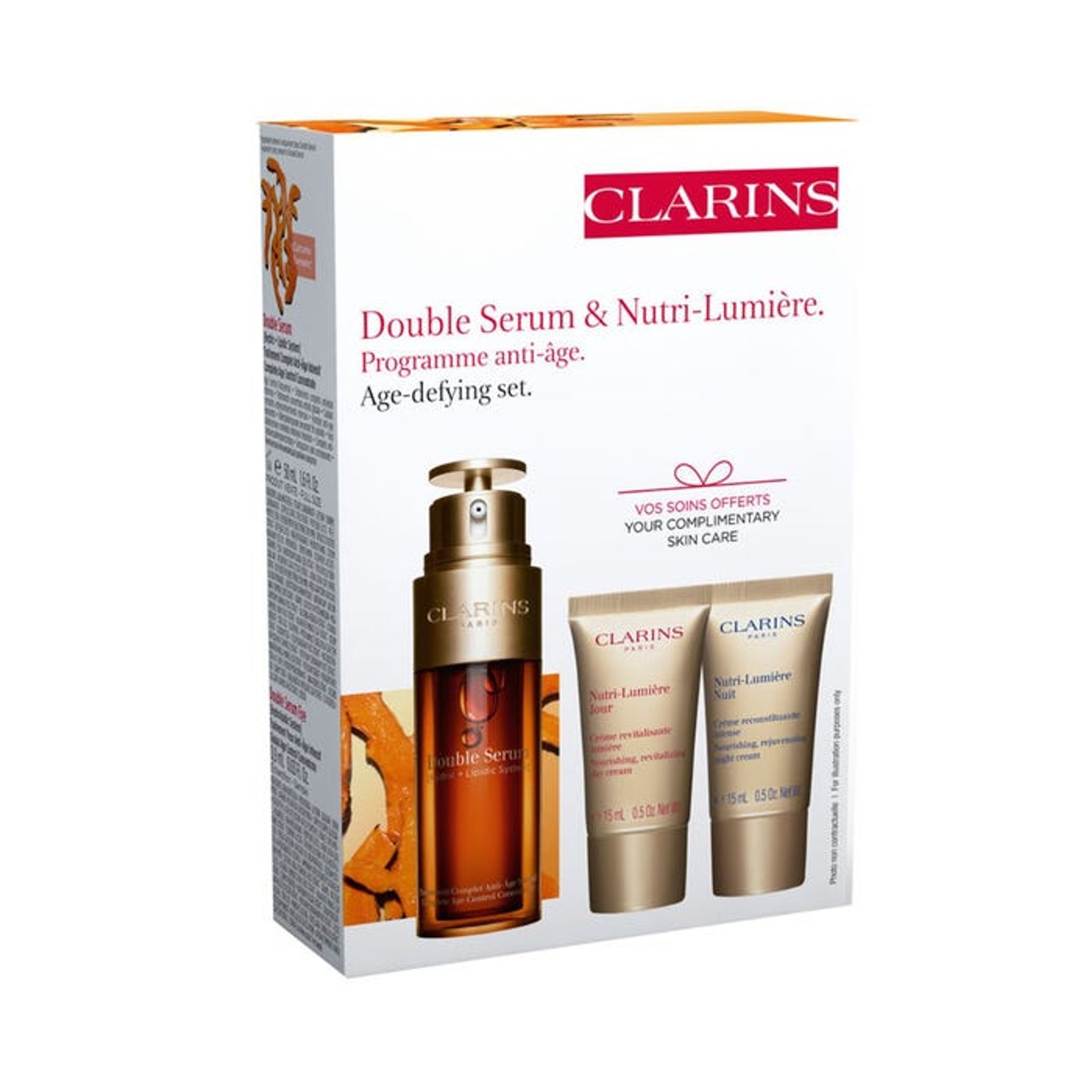 Clarins Value Pack Loyalty Double Serum & Nutri Lumiere 2