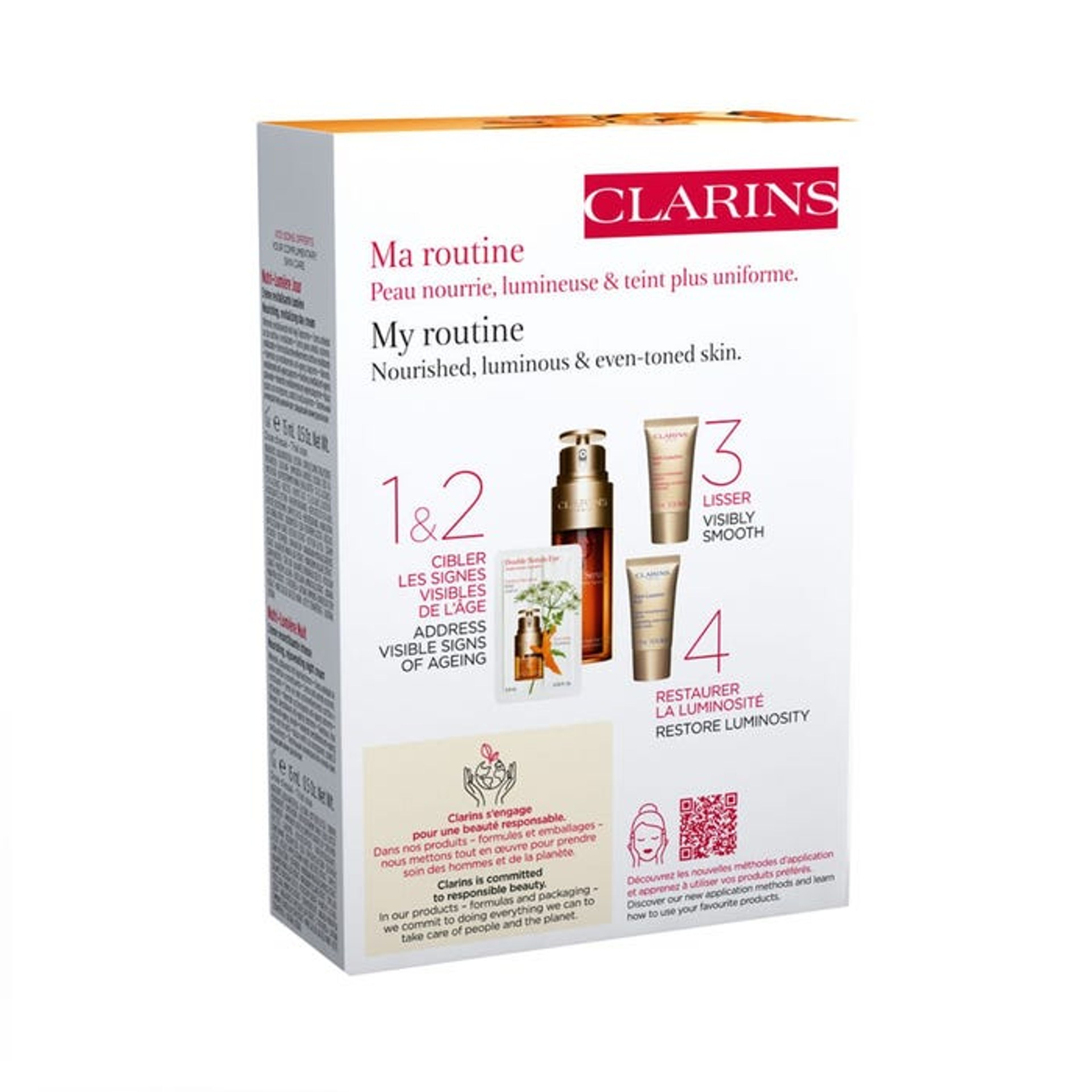 Clarins Value Pack Loyalty Double Serum & Nutri Lumiere 3