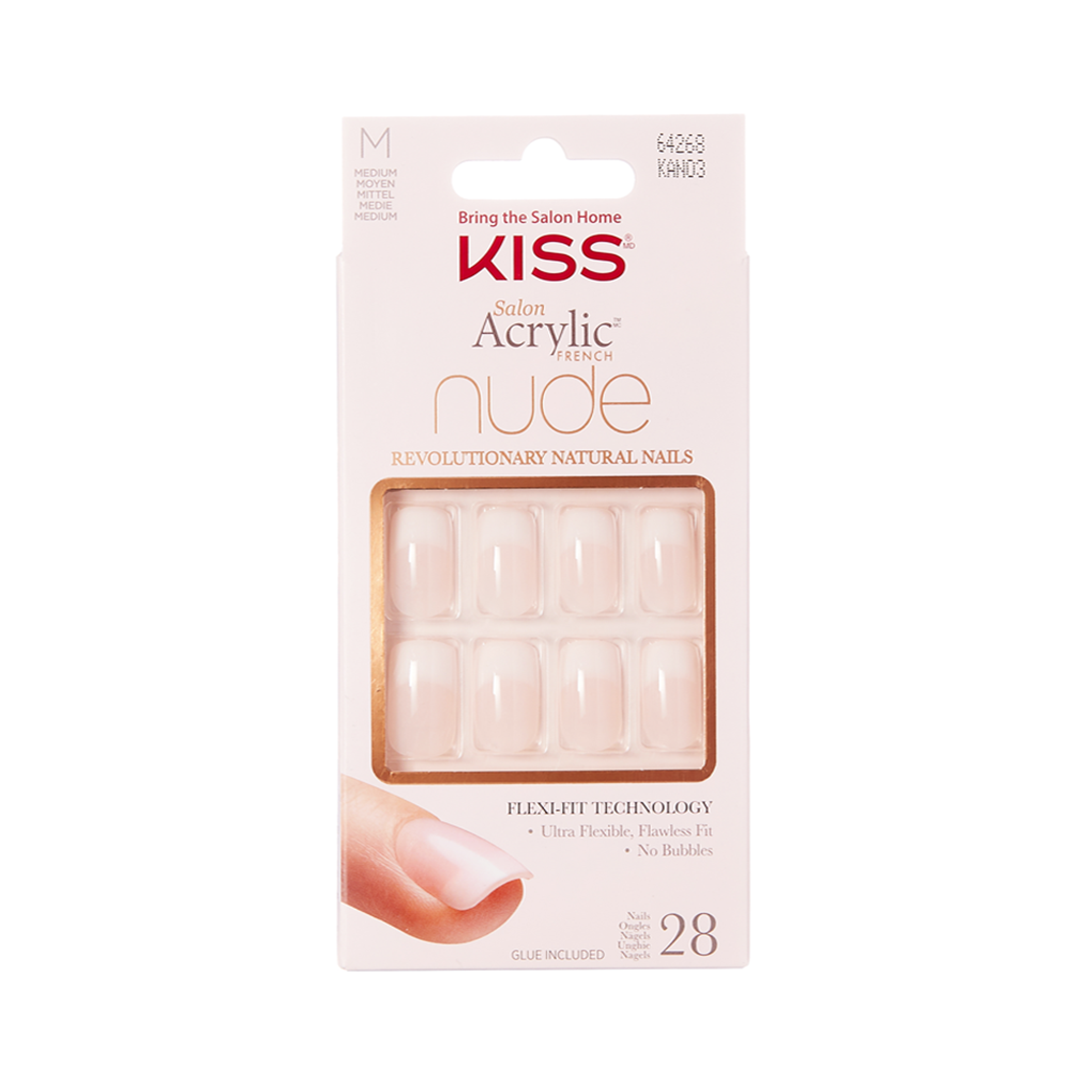 Kiss Unghie Acrylic Nude French Cashmere 1