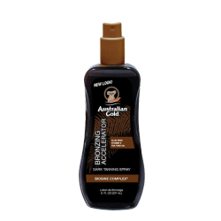 Dark Tanning Accelerator Spray Gel Con Bronzer Australian Gold