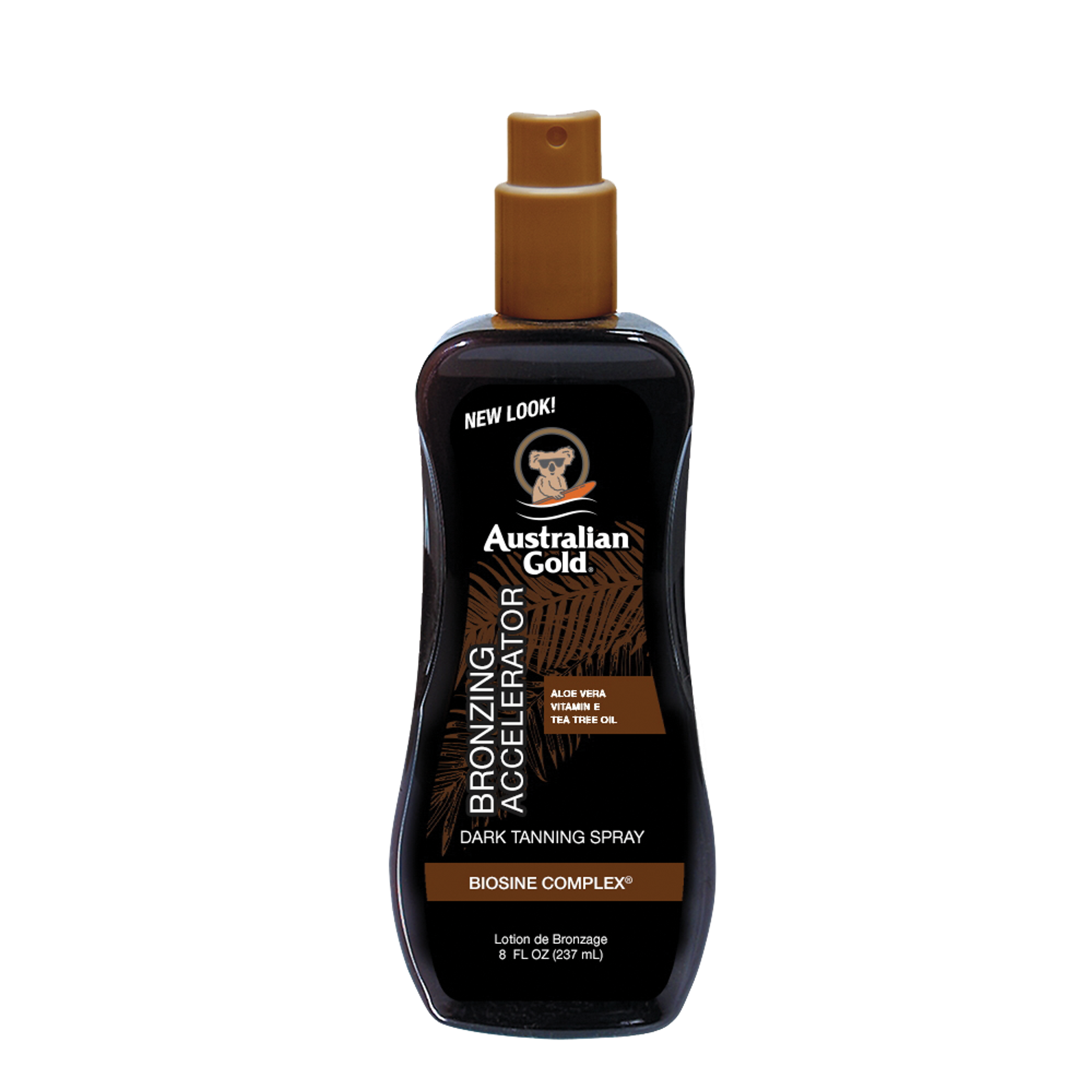 Australian Gold Dark Tanning Accelerator Spray Gel Con Bronzer 1