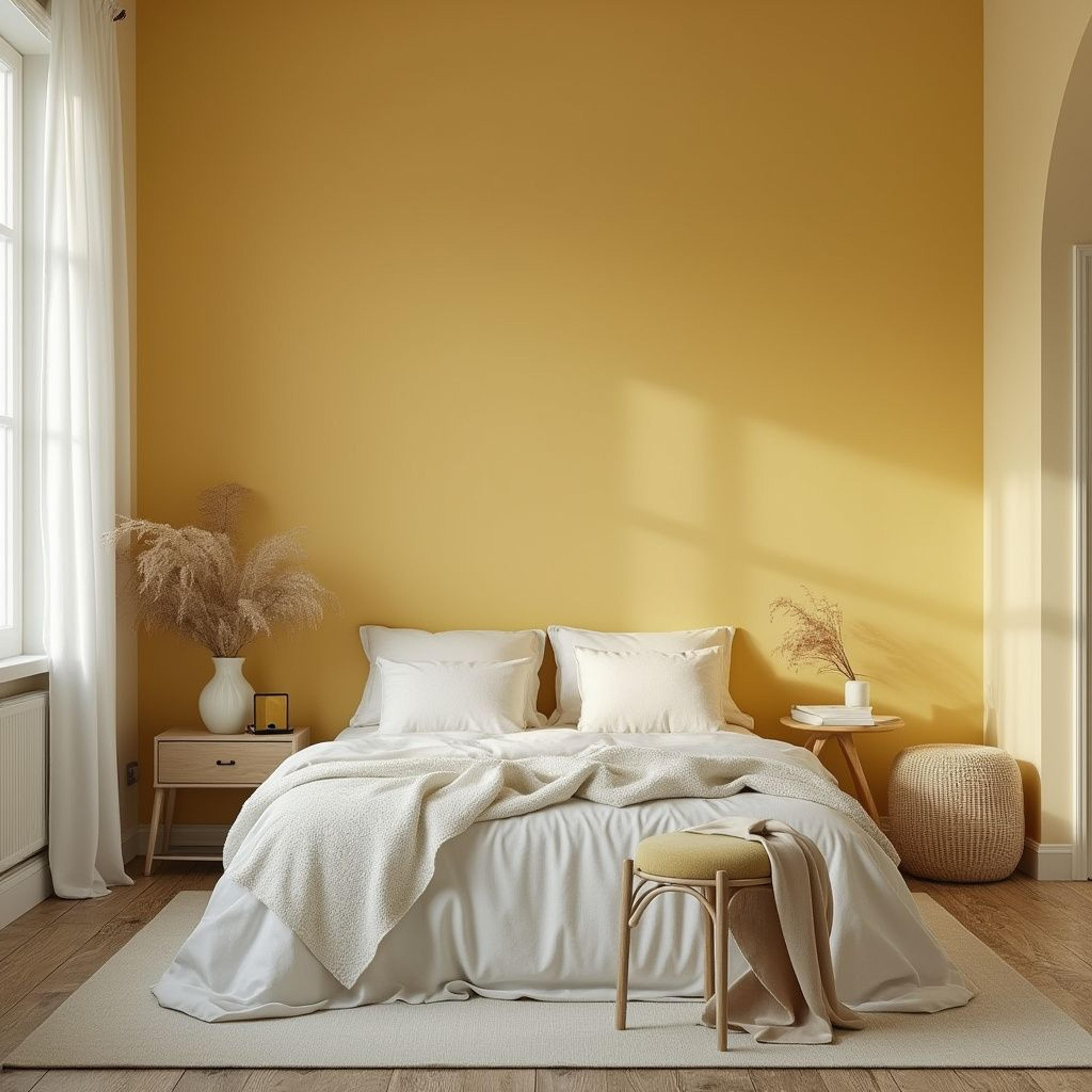 butter-yellow-bedroom