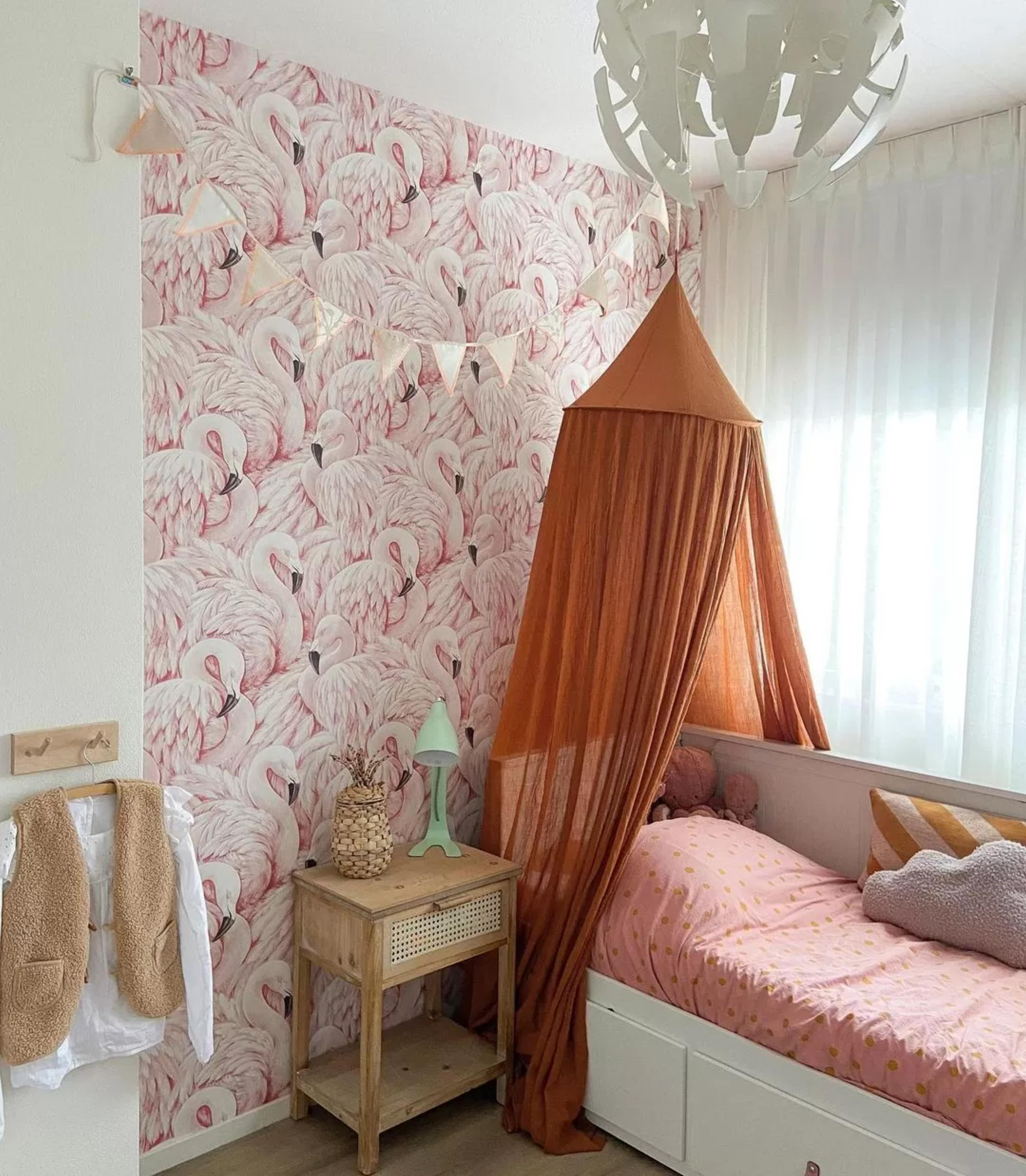 flamingo-behang