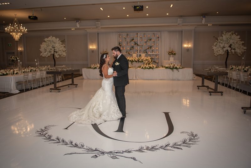 North York wedding first dance in the ballroom at Parkview Manor