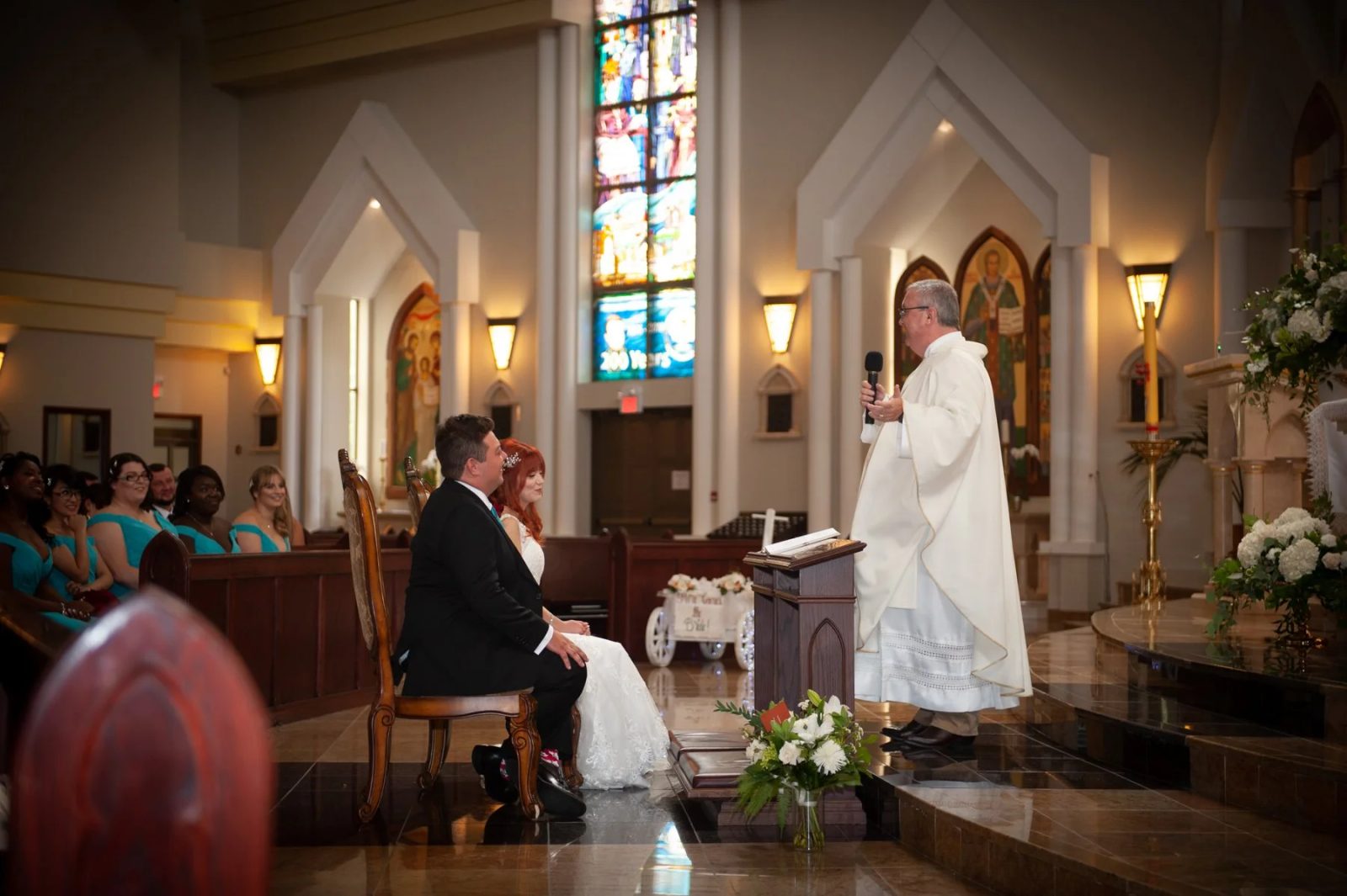 Wedding vows moment at SIGS Photography studio, Toronto wedding photography