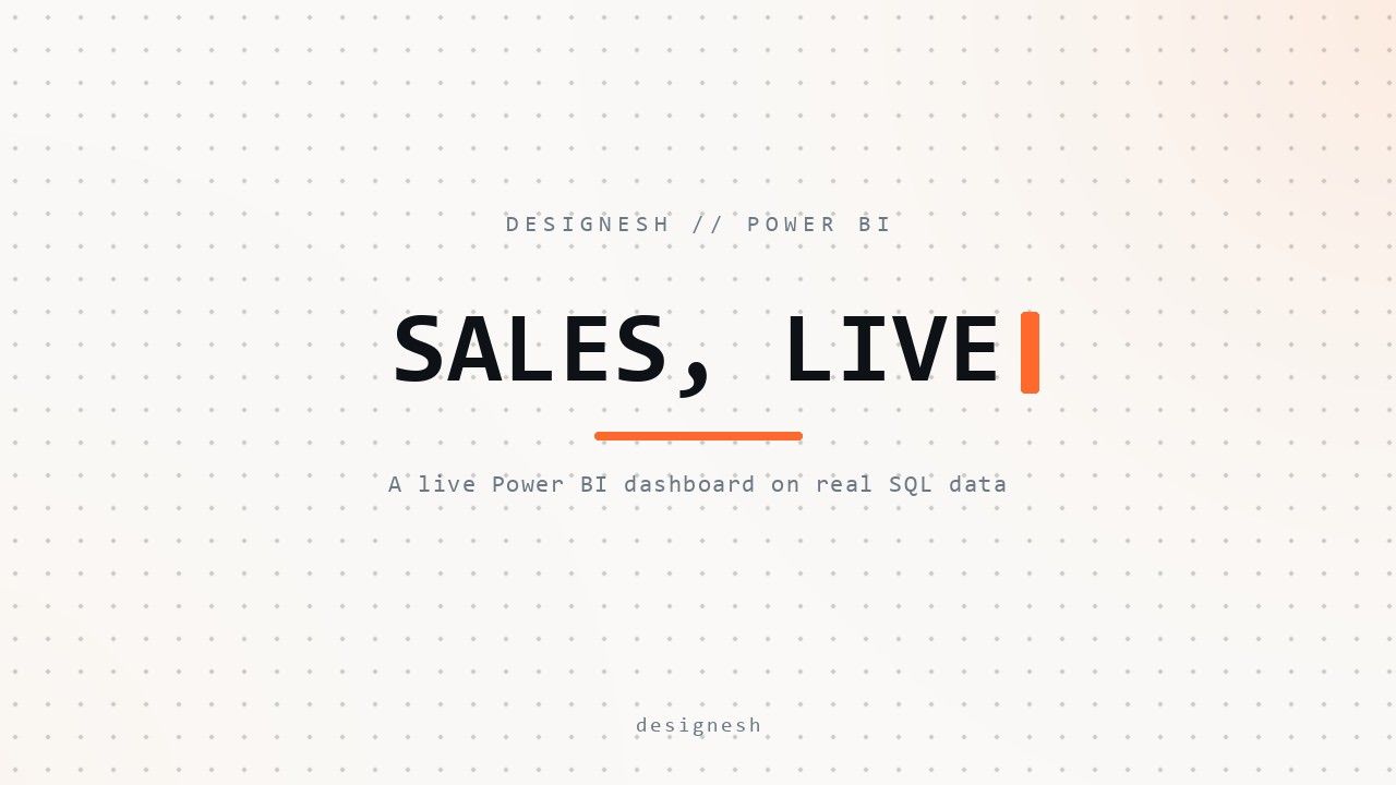 Sales Analytics, PostgreSQL to Power BI preview