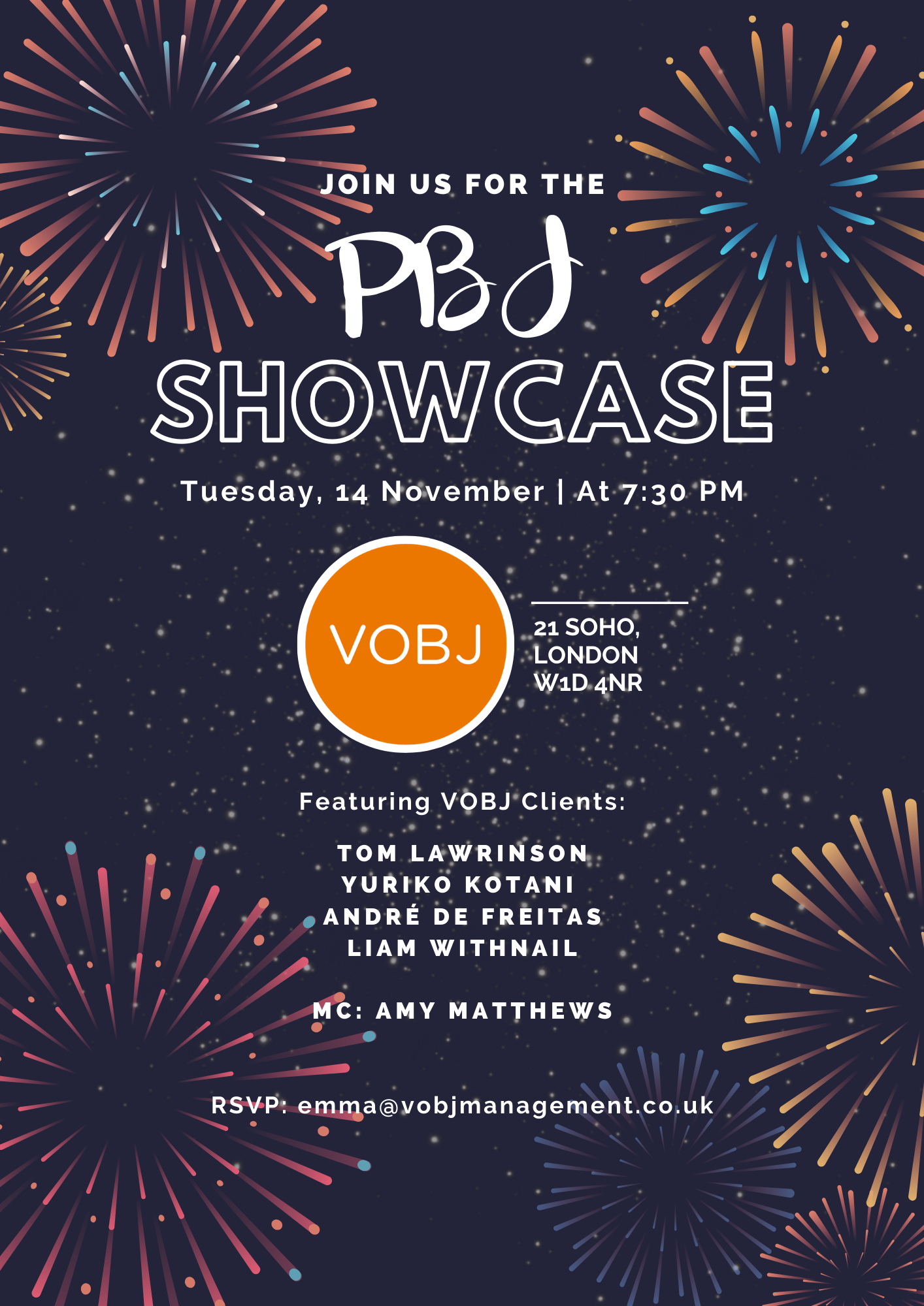 PBJ Comedy Showcase (ft. VOBJ Clients) November 2023 