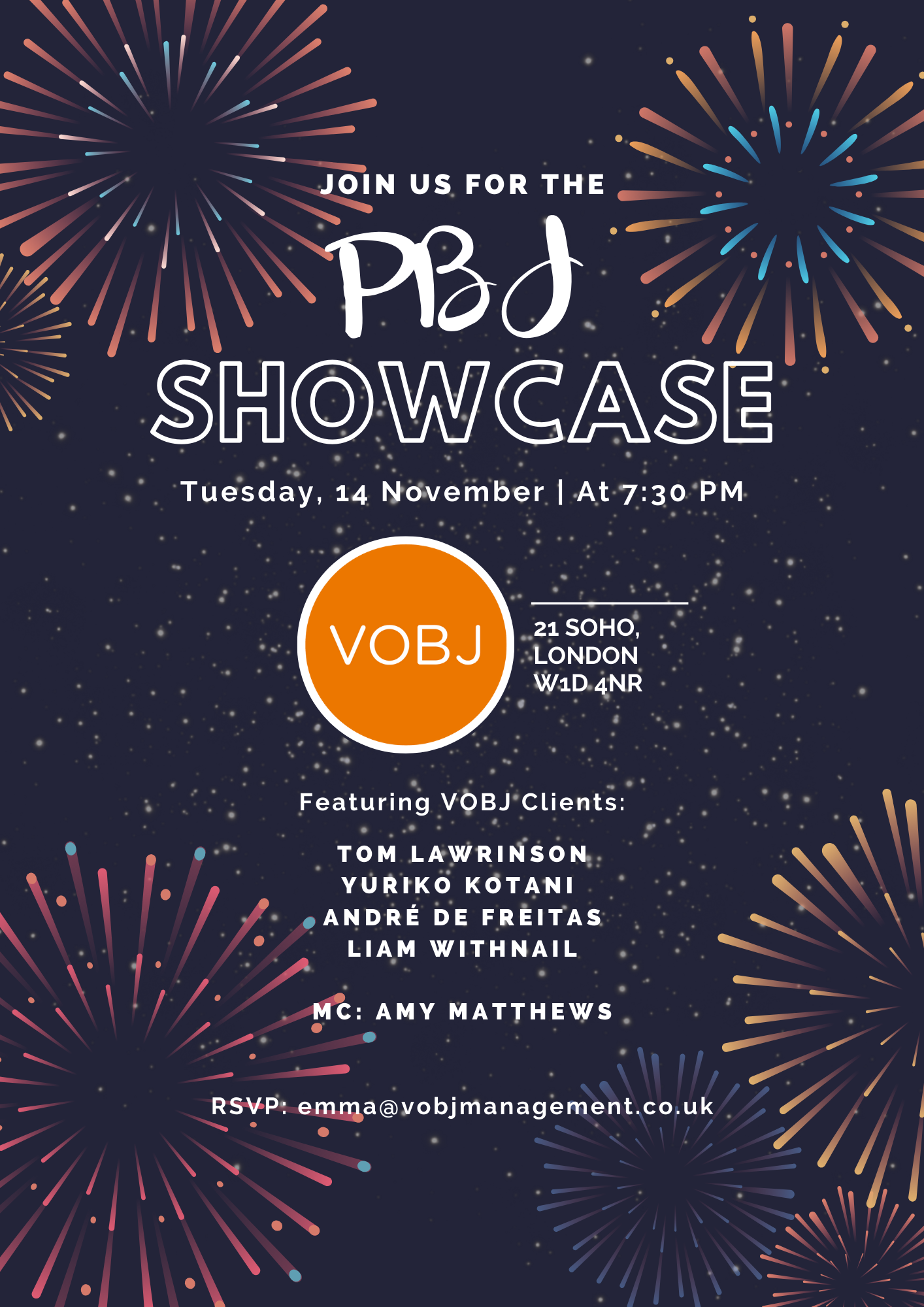 PBJ Comedy Showcase (ft. VOBJ Clients) November 2023