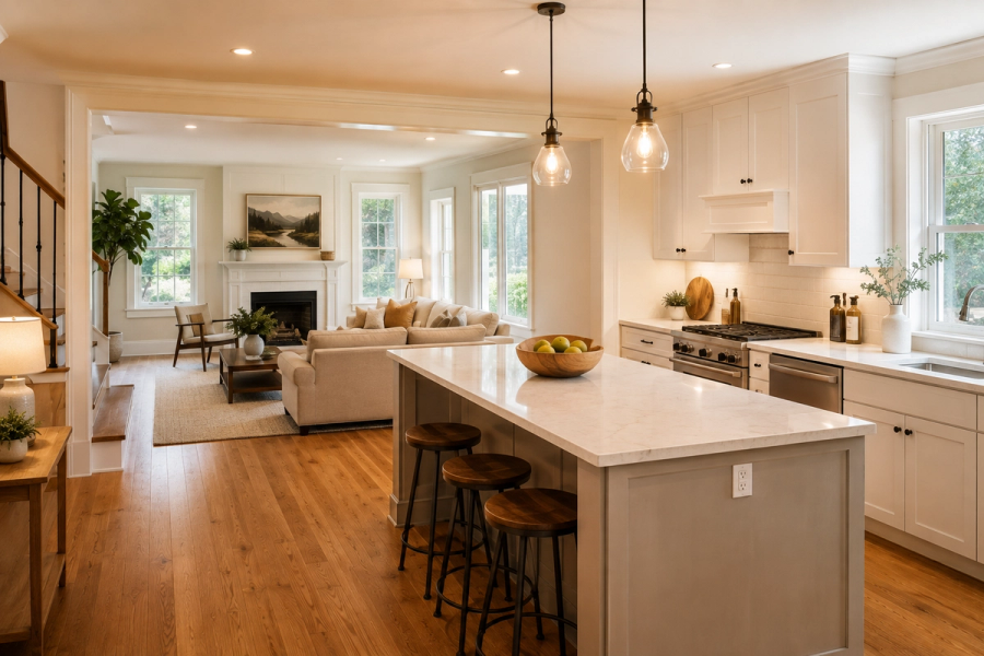Home renovated before sale by Tradecraft VT general contractor in Chittenden County Vermont