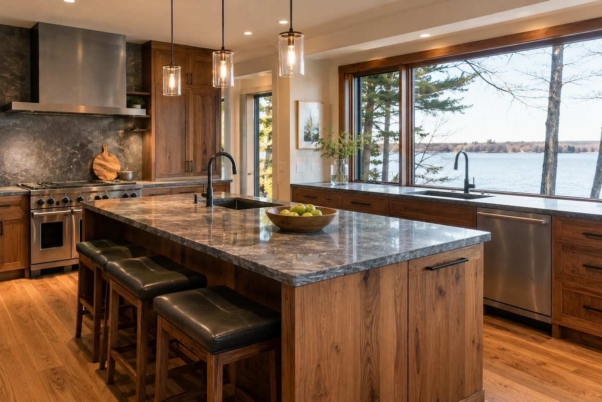 Kitchen remodel in Colchester Vermont by Tradecraft VT general contractor.