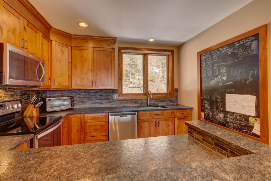 Full kitchen renovation with custom cabinetry Bromley Village Vermont Tradecraft VT