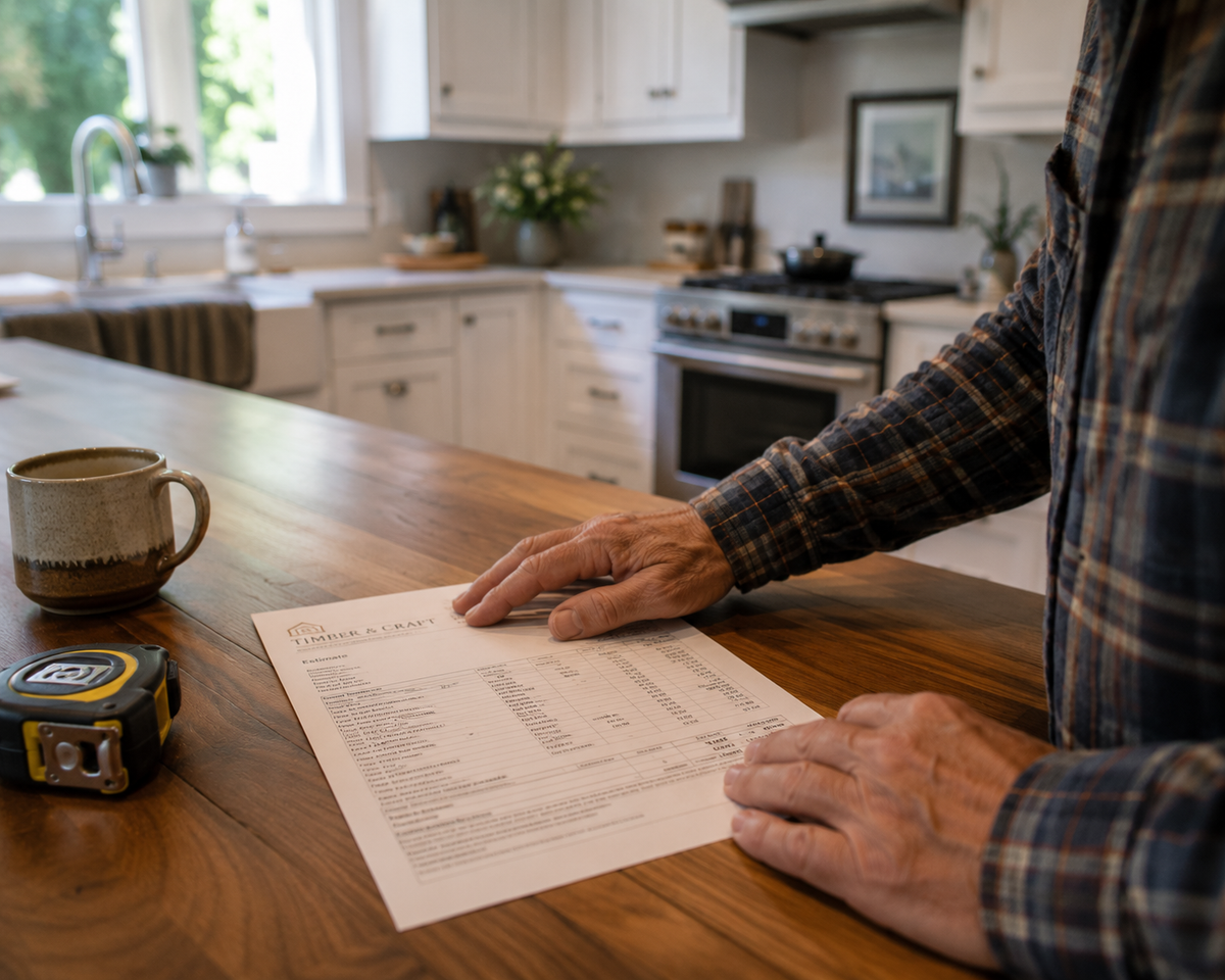 A transparent, open-book estimate for a home remodeling project in Essex Junction, Vermont.