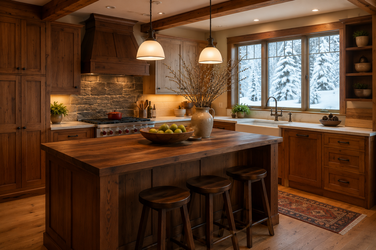 Kitchen remodeling in Vermont winter by Tradecraft VT general contractor.