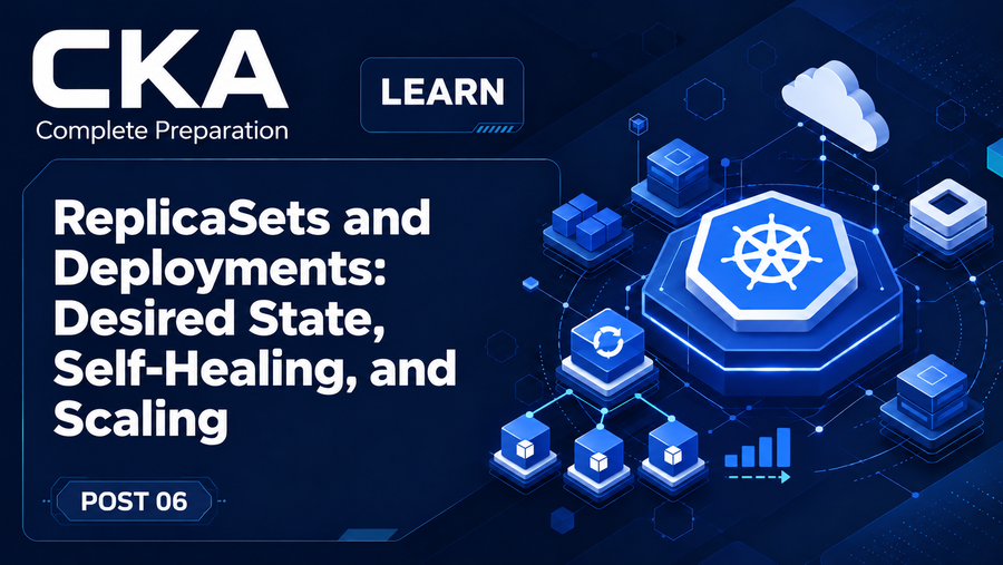 ReplicaSets and Deployments: Desired State, Self-Healing, and Scaling