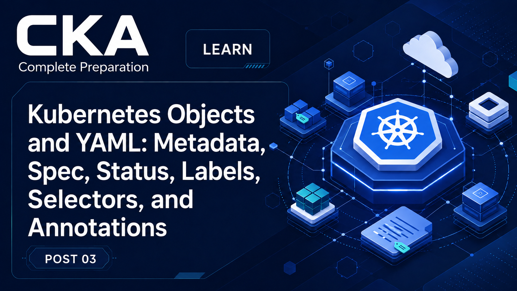 Kubernetes Objects and YAML: Metadata, Spec, Status, Labels, Selectors, and Annotations