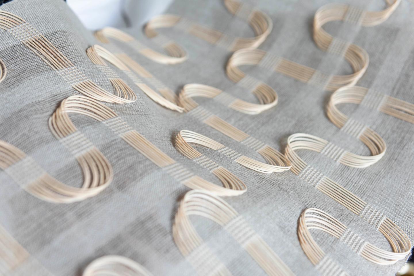 Tissage & rotin — détail de la matière, vue 2