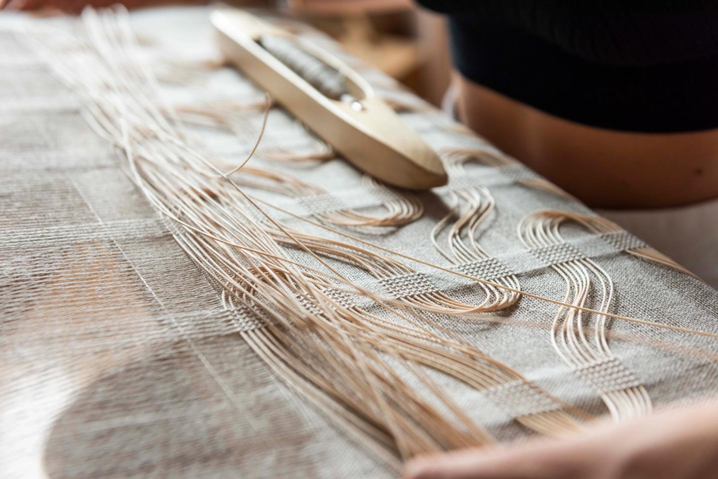 Tissage & rotin — détail de la matière, vue 4