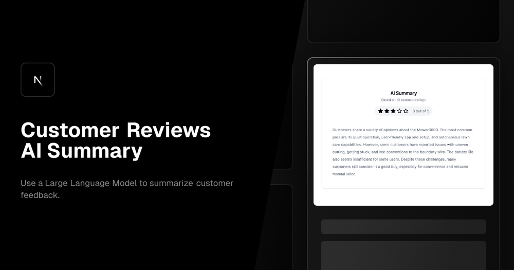 image of Customer Reviews AI Summary