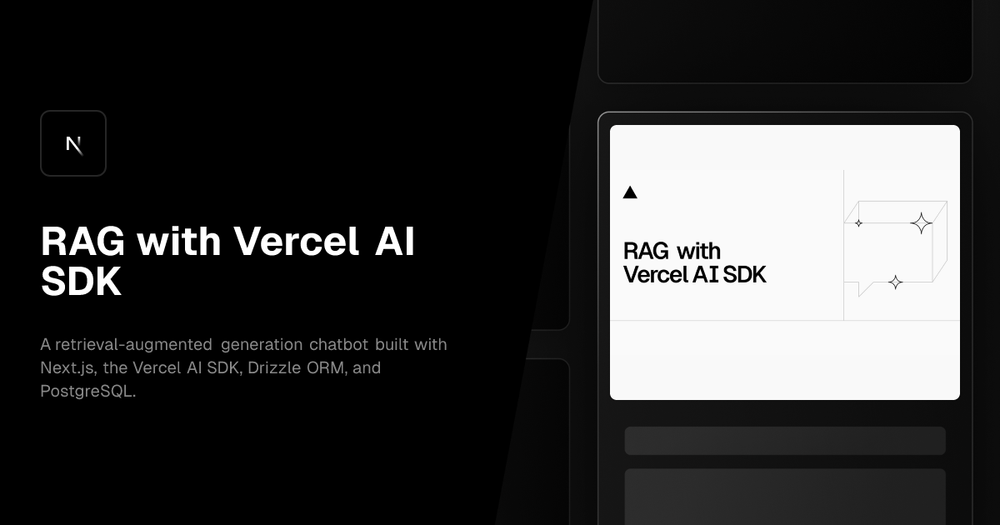 image of RAG with Vercel AI SDK