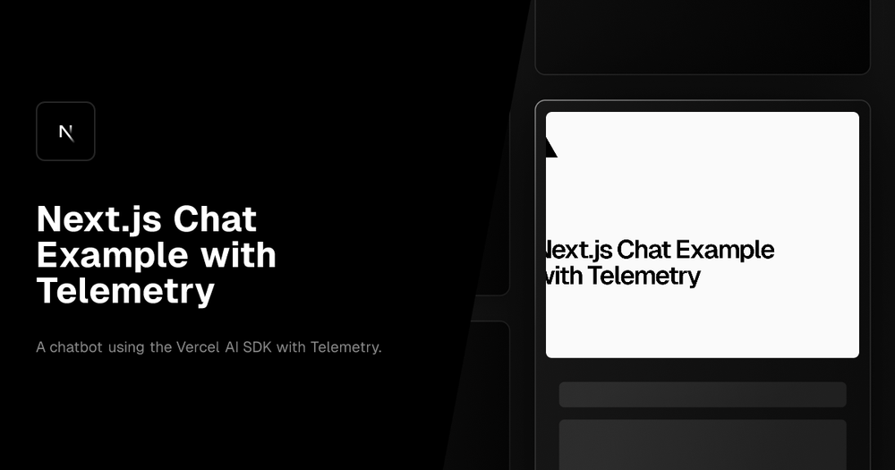 image of Next.js Chat Example with Telemetry