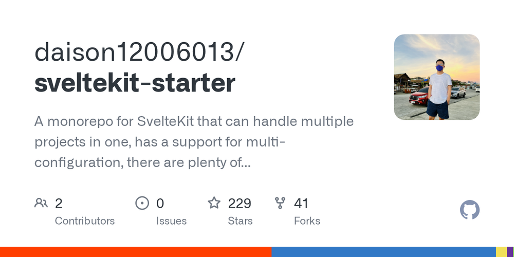 image of SvelteKit Monorepo Starter