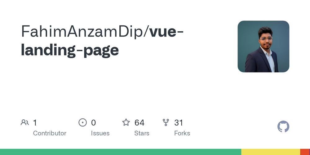 image of Vue Landing Page