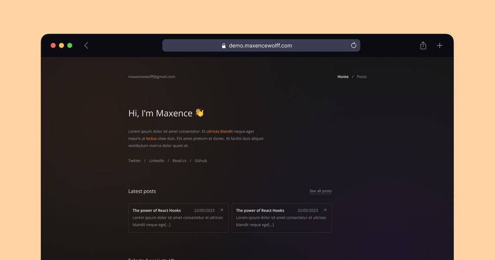 image of Astro Portfolio Template