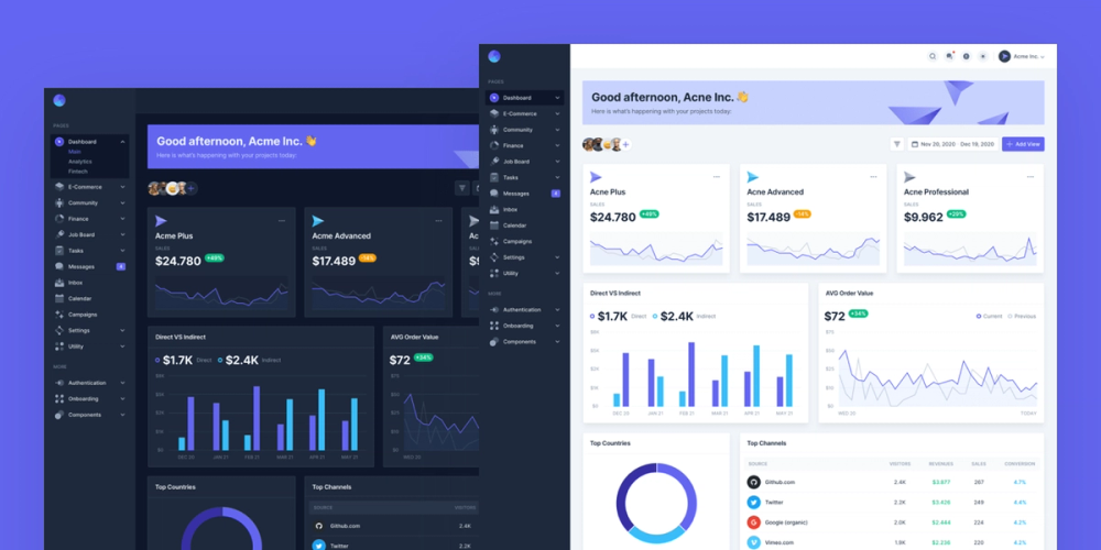 image of Mosaic Lite Laravel Tailwind Admin Dashboard Template