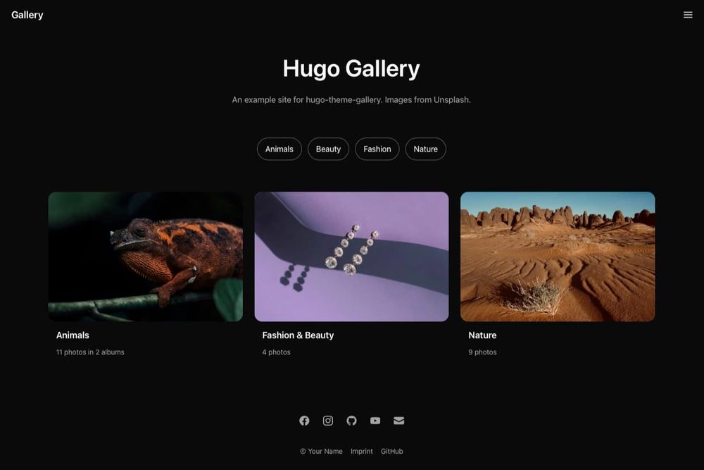 image of Hugo Gallery Theme