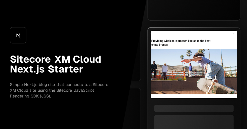 image of Sitecore XM Cloud Next.js Starter