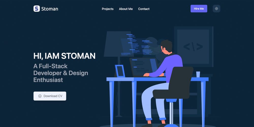 image of React TailwindCSS Portfolio