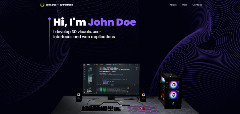 image of reactjs18-3d-portfolio