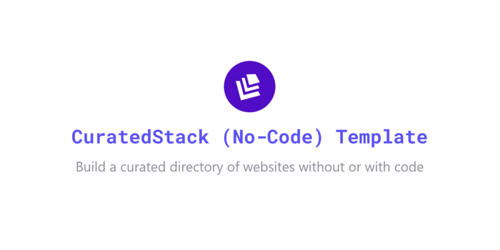 image of CuratedStack Nocode Template