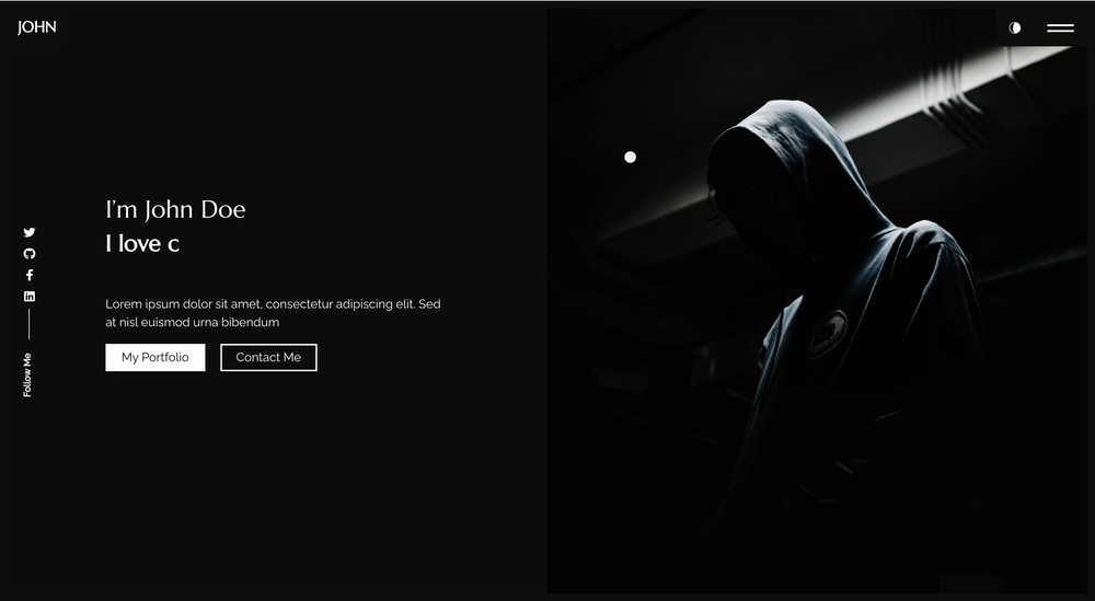 image of React Portfolio Template