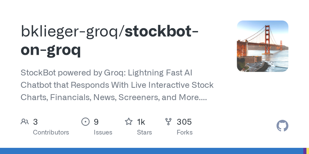 image of StockBot on Groq