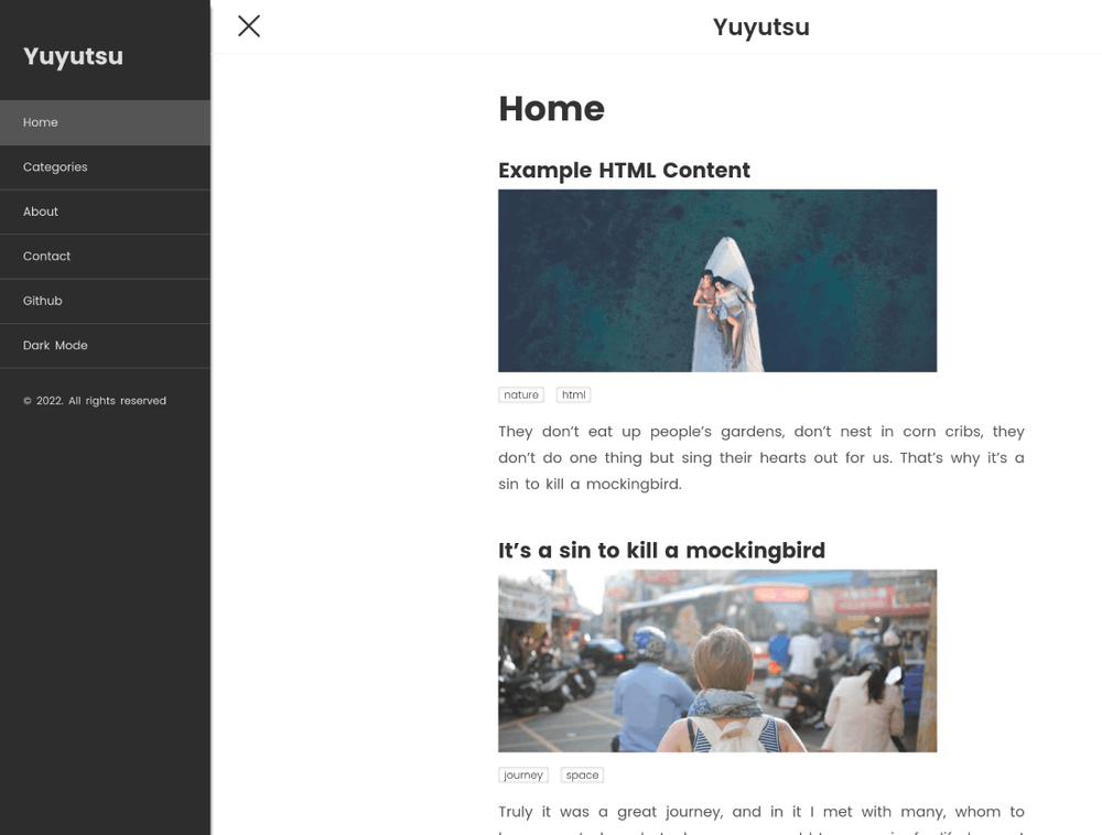 image of Yuyutsu Sveltekit Theme