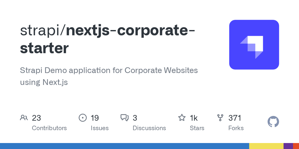 image of Strapi Next.js Corporate Starter