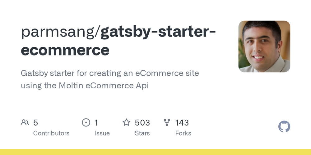 image of Gatsby Starter eCommerce