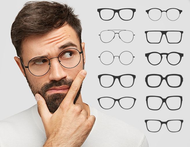 Glasses frames for clearance men's face shape