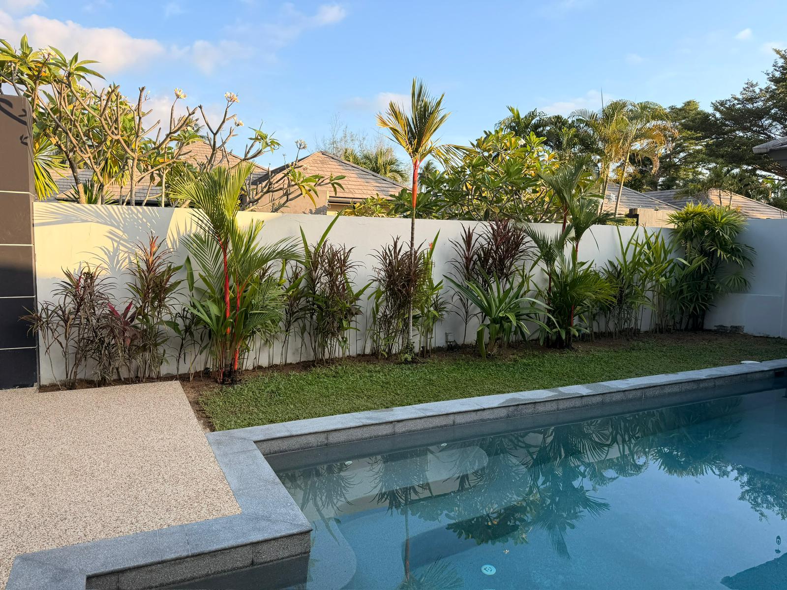 Spa pool structure & full swimming pool system — Private villa, Koh Samui