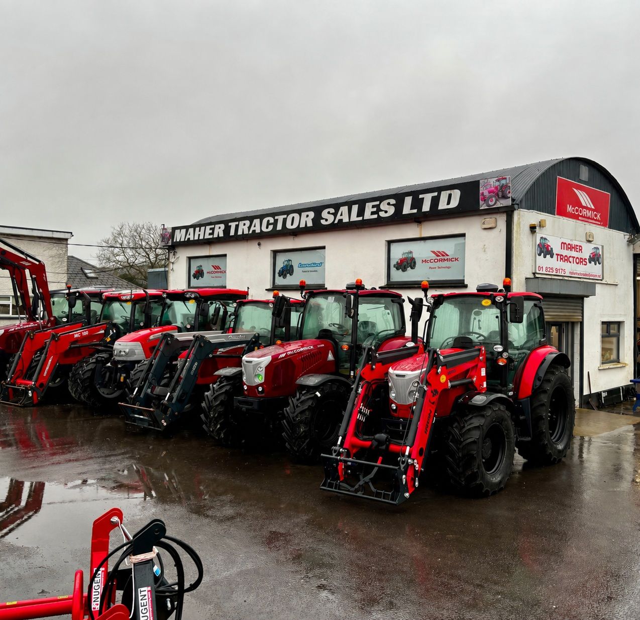 The entrance to Maher Tractor Sales