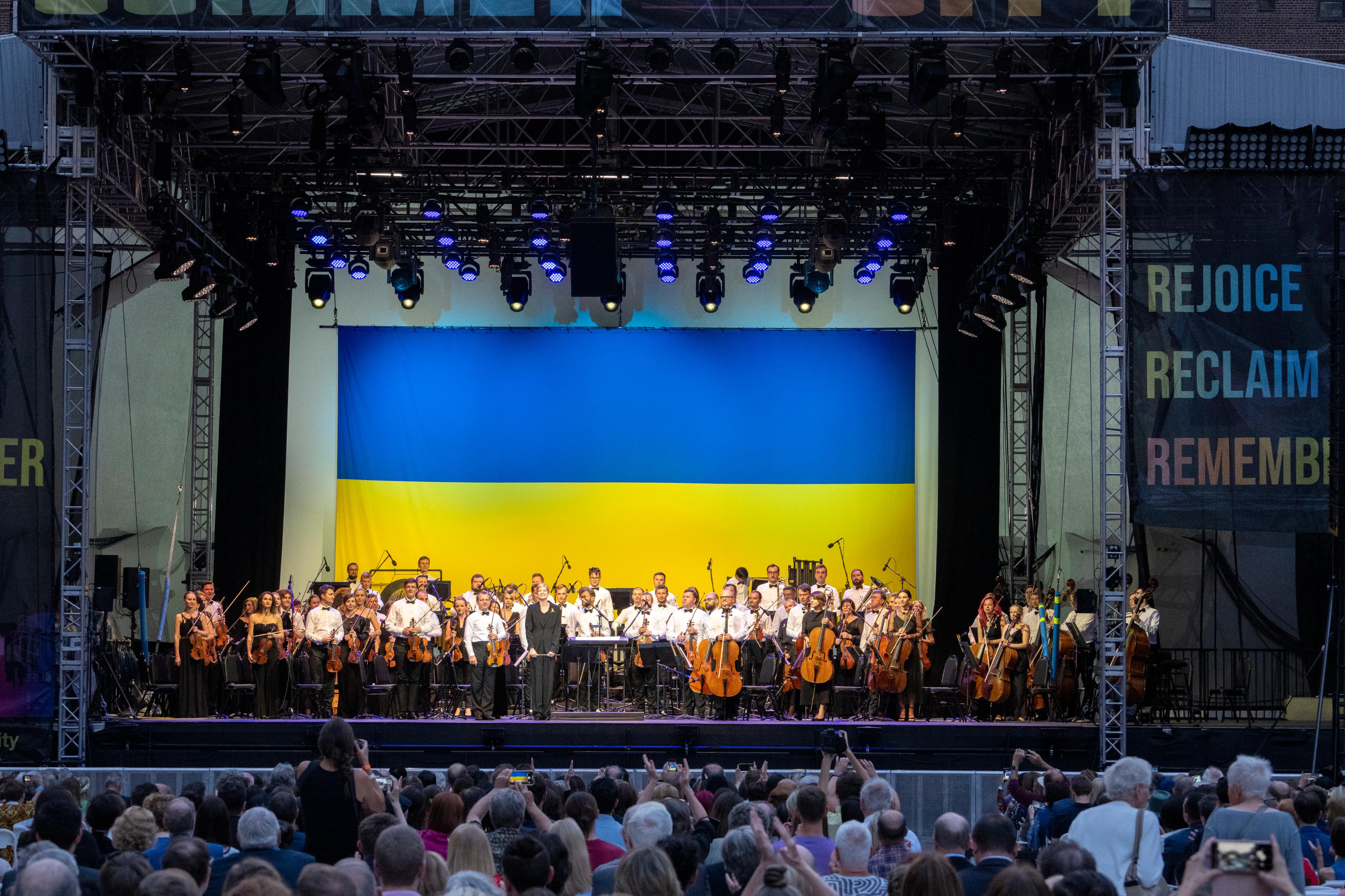 The Ukrainian Freedom Orchestra at Damrosch Park, New York 