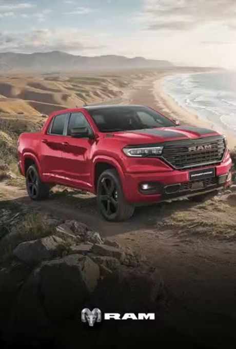 Campaña automotriz | pickup en playa