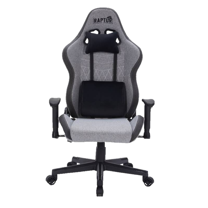 Silla Gamer Raptor Throne R1 Tela Gris