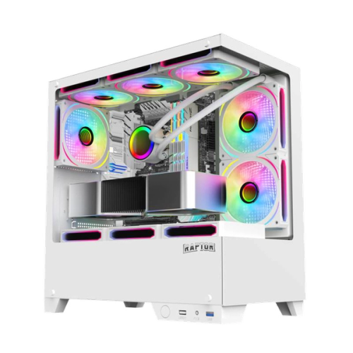 Gabinete Raptor Thunder Strike TG White