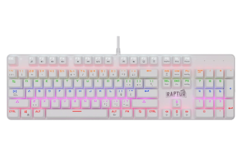 Teclado Gamer Raptor Fireclaw M104 White
