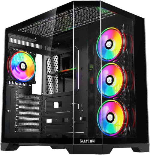 Gabinete Raptor Eclypse TG x2 Mid-Tower
