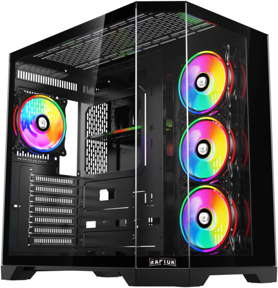 Gabinete Raptor Eclypse TG x2 Mid-Tower