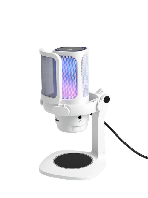 Microfono Raptor Vox RGB USB White