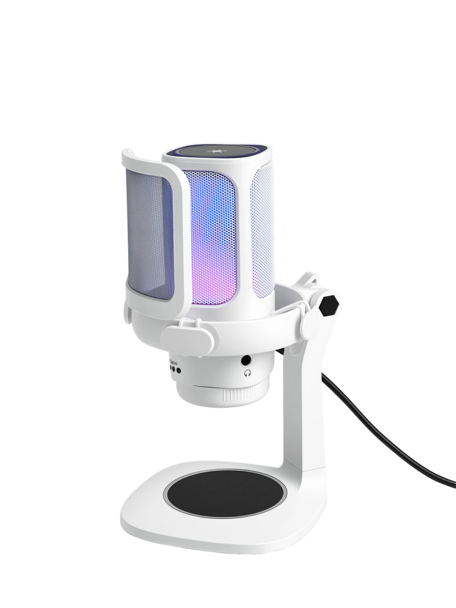 Microfono Raptor Vox RGB USB White
